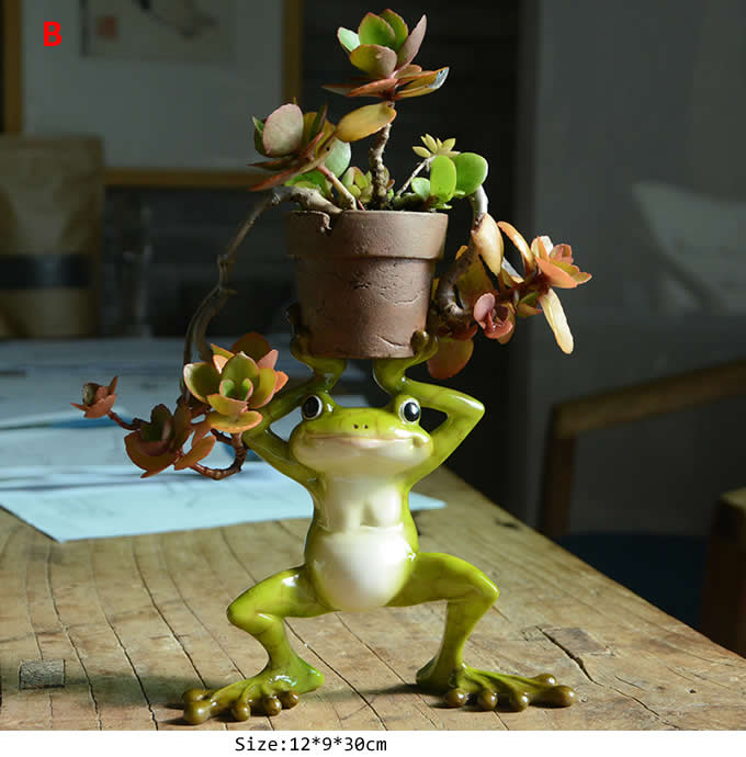 Cute Frog Succulent Planter / Plant Pot / Flower Pot / Bonsai Pot
