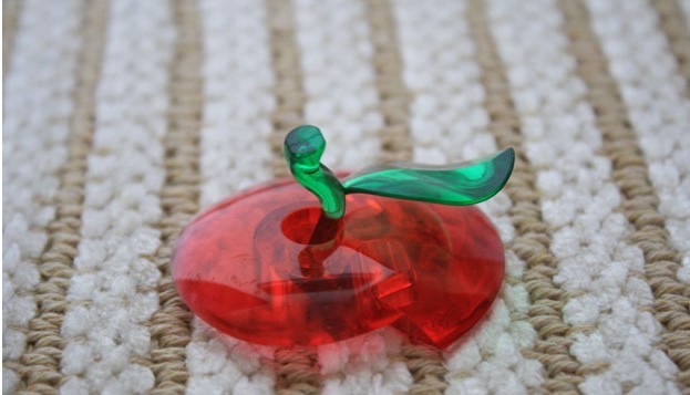 3d crystal puzzle green apple instructions
