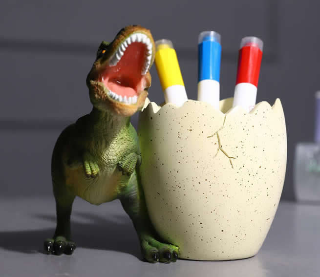 Classic Dinosaur Desktop Decoration Organize Pen Holder Tyrannosaurus Rex