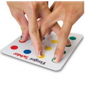 Finger Twister Portable Travel Party Board Game Icebreaker for Friends & Family