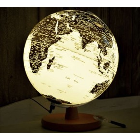 Rotating globe lamp outlet