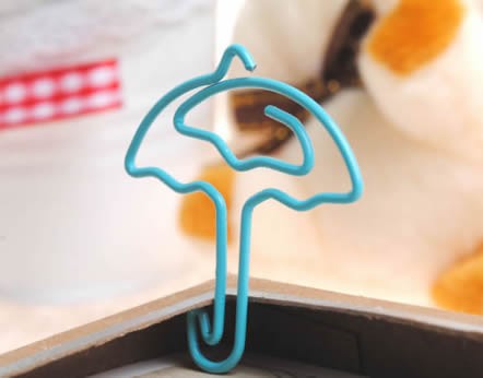 24PCS Umbrella Shaped Paper Clips