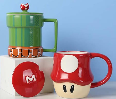 Super Mario Game Water Pipeline Mushroom Mug