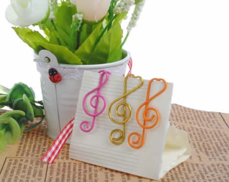 24pcs  Musical Note  Shape Paper Clips