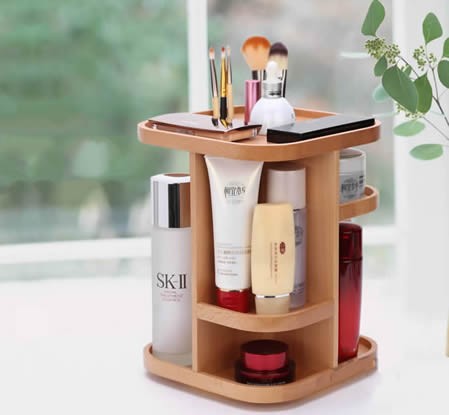 360 Degree Rotation Cosmetic Desktop Storage Organizer 