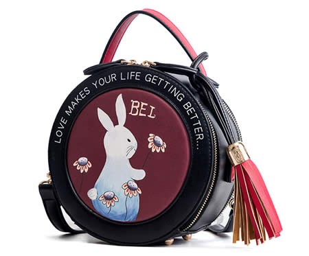 Cute Cartoon Rabbit Round Handbag Shoulder Bag