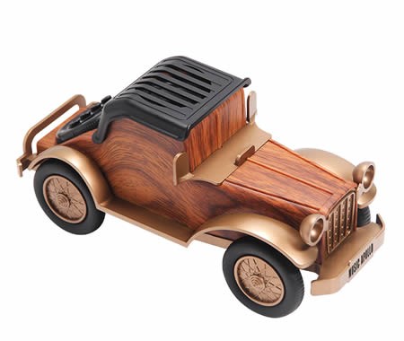 Classic vintage car imitation wood wireless bluetooth charging speaker