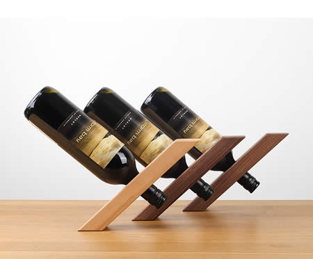 Japanese style simple support wood wine holder Bottle rack