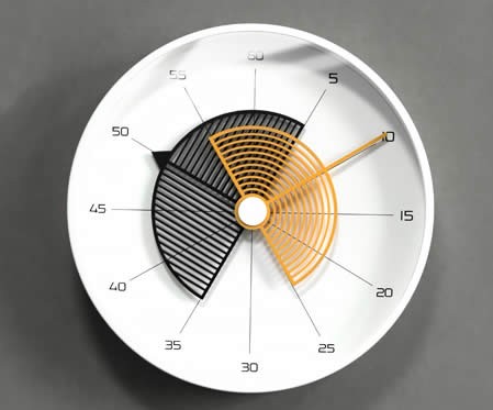 Stylish office home round pointer art wall clock