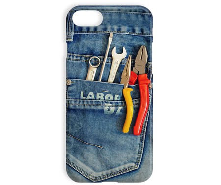 Funny Jeans Wrench Pliers Tool Pattern Iphone Phone Case