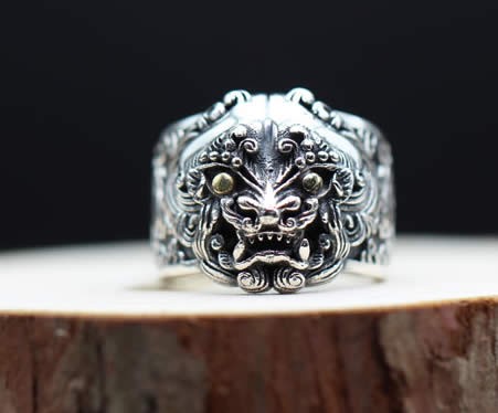 Creative Ancient Greek Animal Sterling Silver Ring