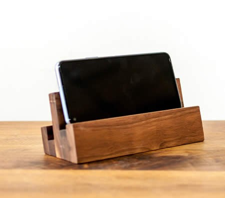 Creative Desktop Wooden Mobile Phone Holder Ipad Stand