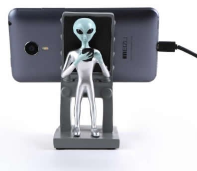 Alien Cell Phone Stand Charging Dock Holder