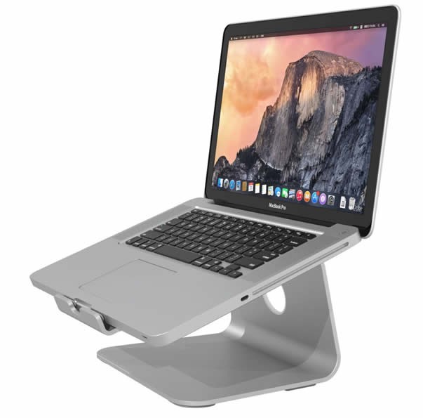 Aluminium Universal Laptop Stand with Swivel Base for size 12"-17" MacBook & PC Laptop