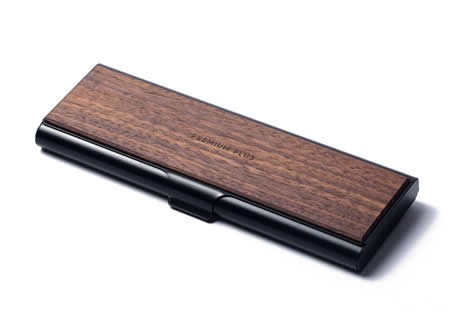 Aluminum alloy & Wooden Pen Pencil Case Box