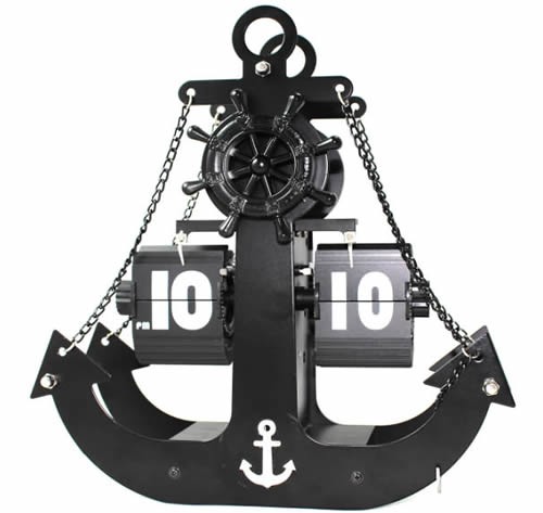 Mini Anchor Shaped Auto Flip Clock