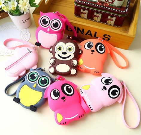 Animal Silicon Coin Purse/  Key Case