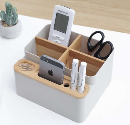 Multipurpose Desk Organizer Pen Pencil Holder Desk Supplies Storage Box
