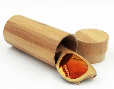 Bamboo Sunglasses Protective Storage Box Case