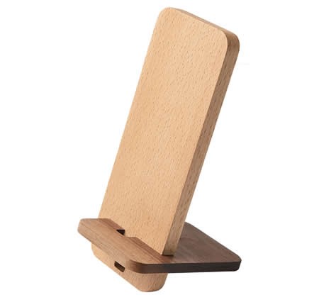 Bamboo Wooden Desktop Cell Phone Stand Holder Dock