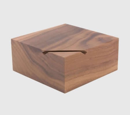 Black Walnut Wooden  Coin Bank Money Saving Box