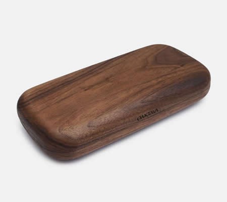 Black Walnut Wooden Coin Purse Wallet Credit Card Holder 