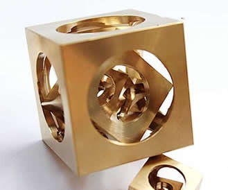 Brass Brainteaser IQ Square Ghost Ball