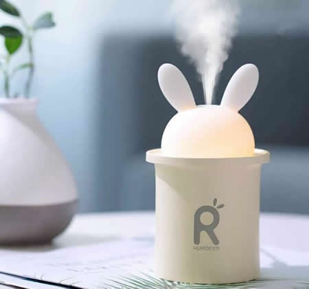 Cartoon Rabbit USB LED Light Lamp Mist Humidifier