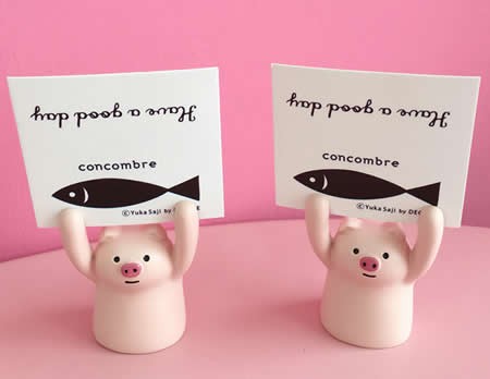 2pcs Ceramic Animal Memo Holder Card Paper Photo Note Clip Wedding Place Name Card Holder