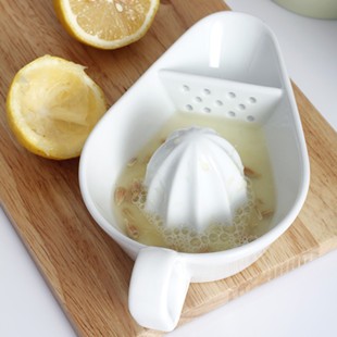 Ceramic Citrus Lemon Juicer with Strainer 