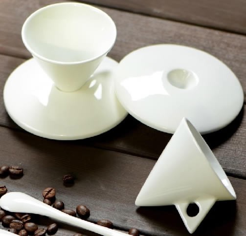 Ceramic Cone Coffee Mug (set of 2)