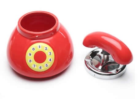 Ceramic telephone Shape Cigarette Ashtray