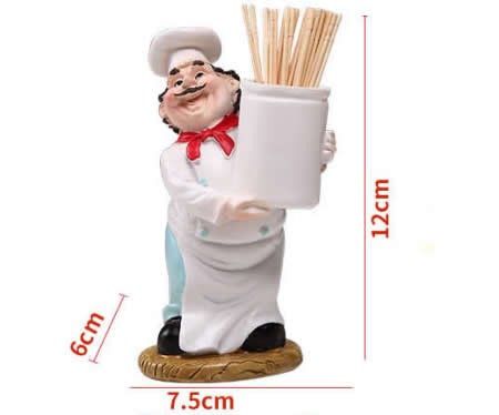 Chef Toothpick Holder Basket 