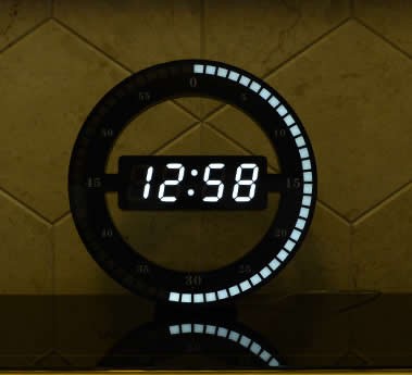  Circular Large LED Digital Wall Clock