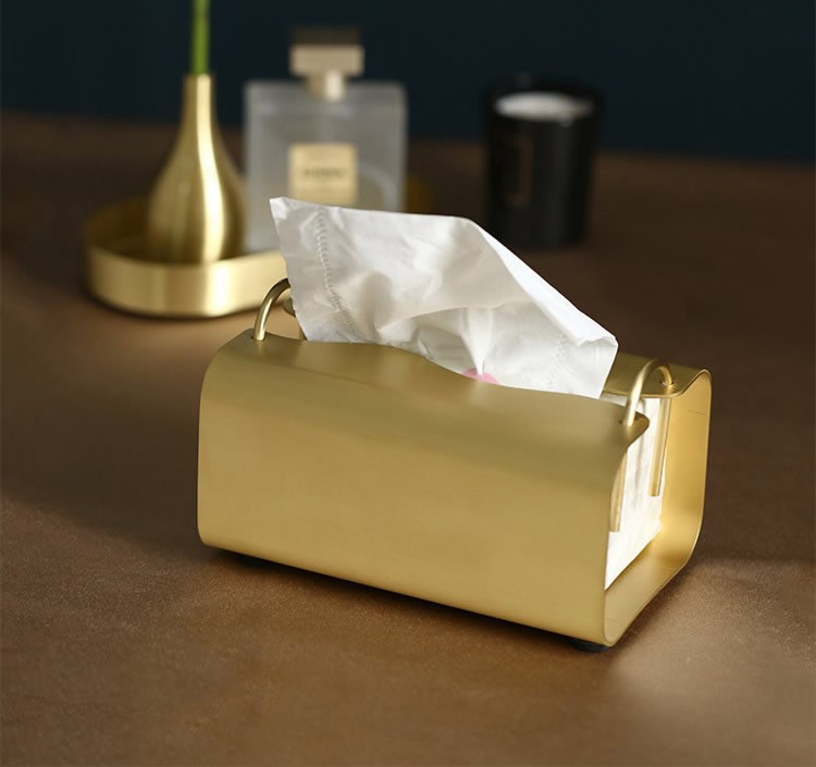 Classic Pure Copper Facial Tissue Box & Holder