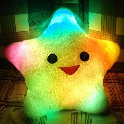 LED Lighted Glow Pillow-Lucky Star