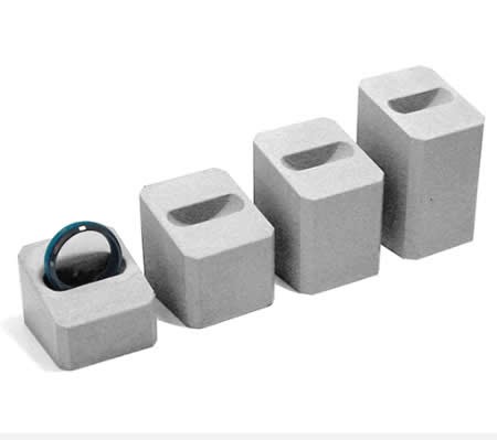 Concrete Single Ring Bracelet Display Holder 