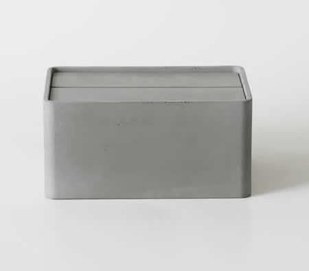 Concrete Tissue Box Holder with Lid