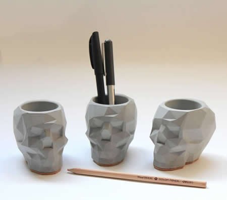 Concrete Transformers  Figurine Pen Holder/Desk Storage Organizer/ Flower Pot