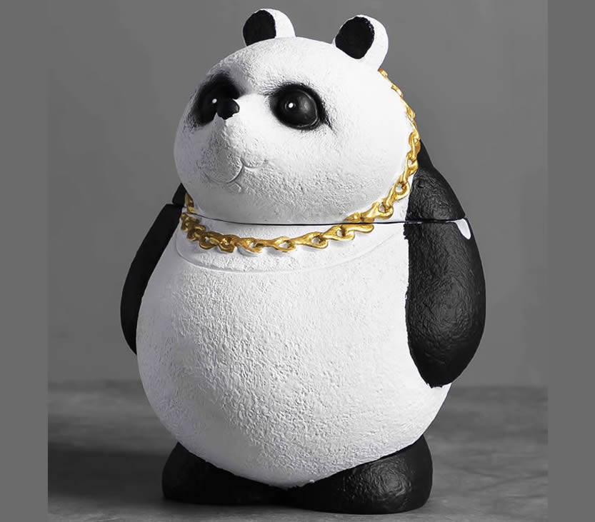 Cool Panda Ashtray Decorative Personality Decorative Ornament