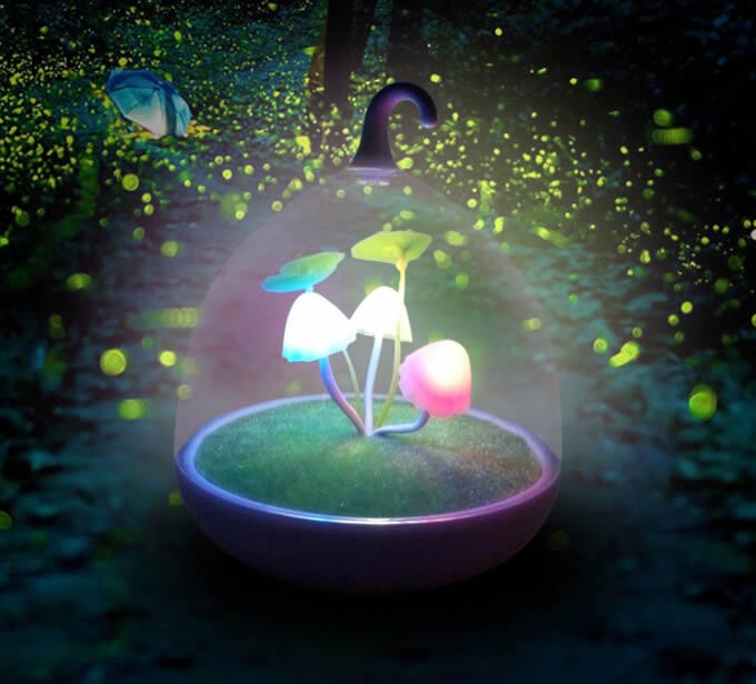 Creative Rechargeable Mushroom LED Night Light 