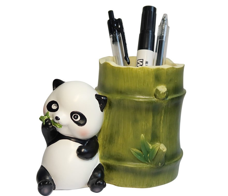 Cute Cartoon Panda Organize Pen Holder