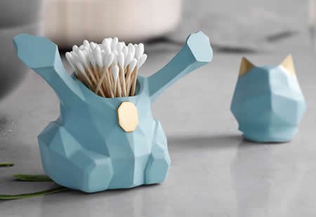 Cute Cat Resin Toothpick Holder  