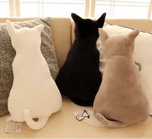 Cute Cat Throw Pillow Back Cushion Pillow