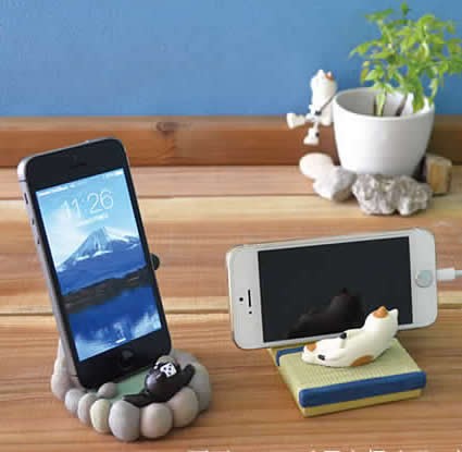 Cute Cat SPA  Desk Business Card Holder Cell Phone Holder