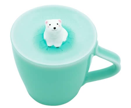 Cute Polar Bear Figurine Ceramic Coffee Cup