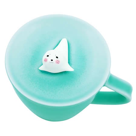 Cute Seal Figurine Ceramic Coffee Cup