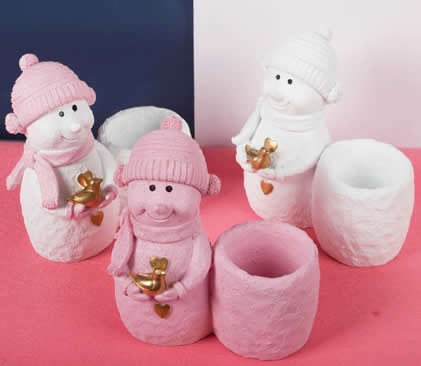 Cute Snowman Pen Pencil Holder Desk Decoration Accessories