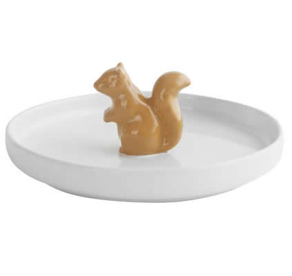 Cute Squirrel Fruit Salad Nut Bowl