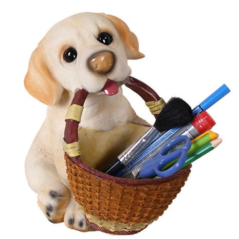 Dog Pen Pencil Holder Desk Organizer
